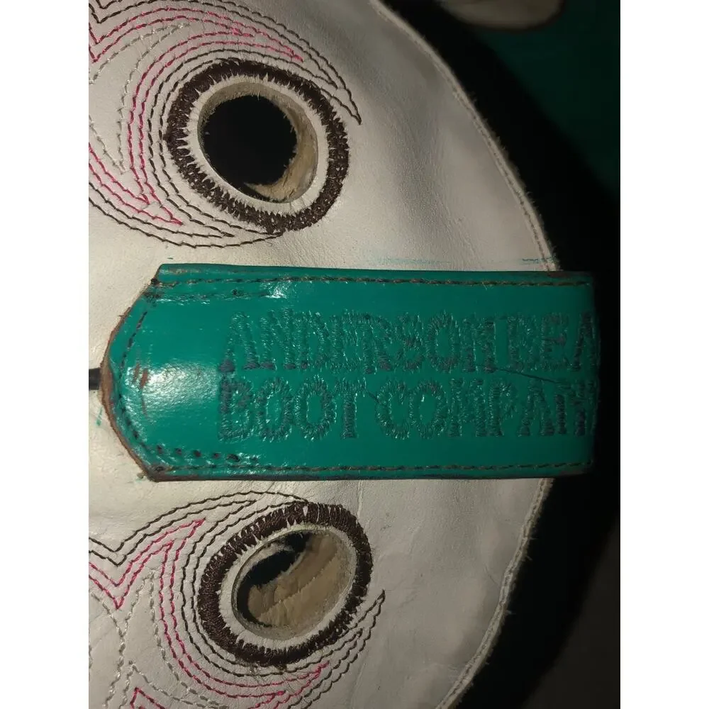 Anderson Bean Boots in green and white size 3
